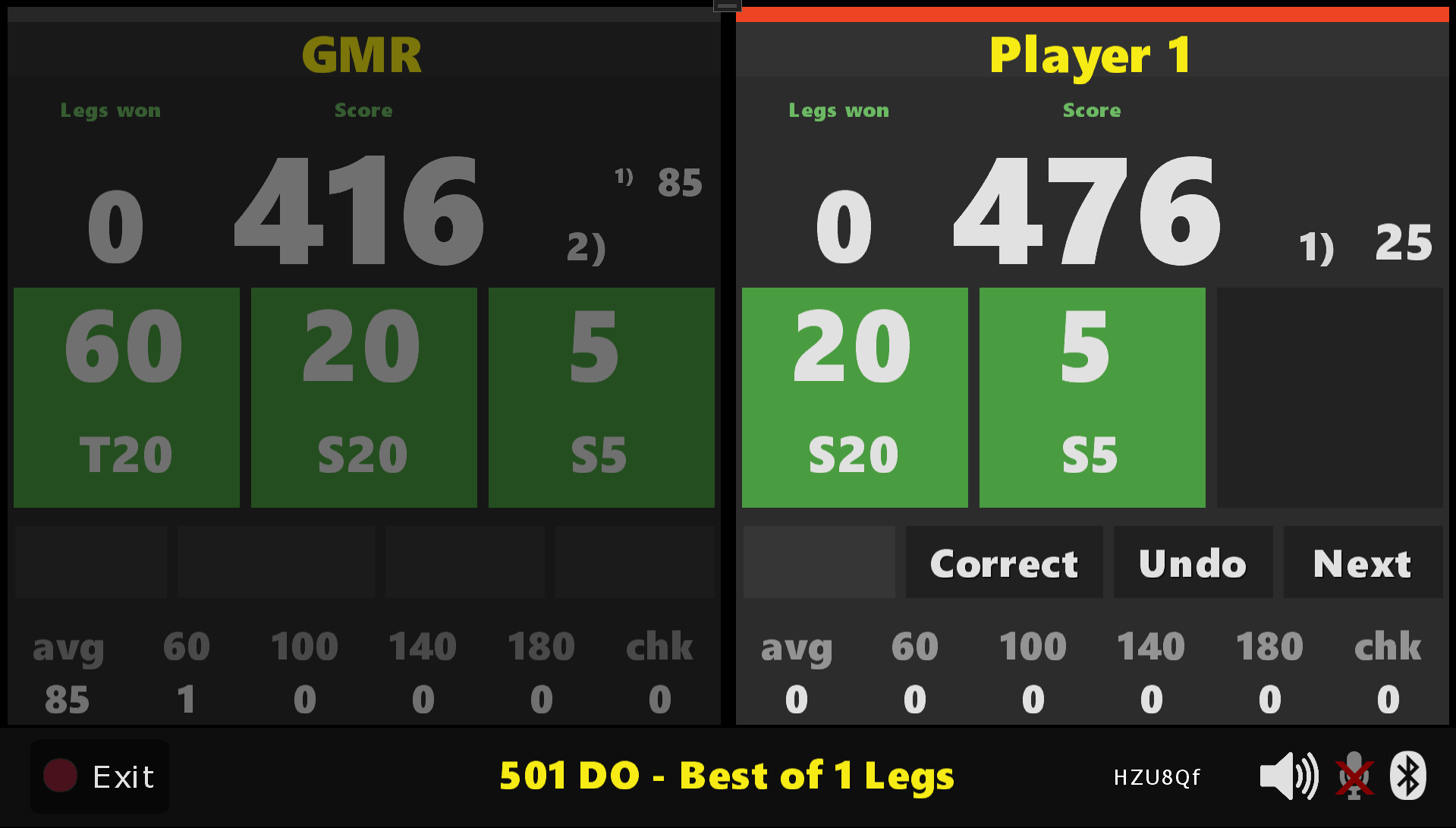 Gungirdarts App - Heatmap 