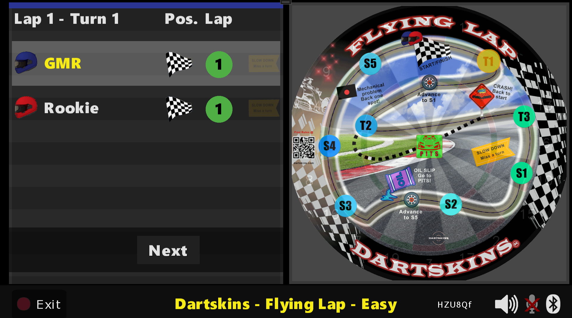 Gungirdarts App - Hits Screen